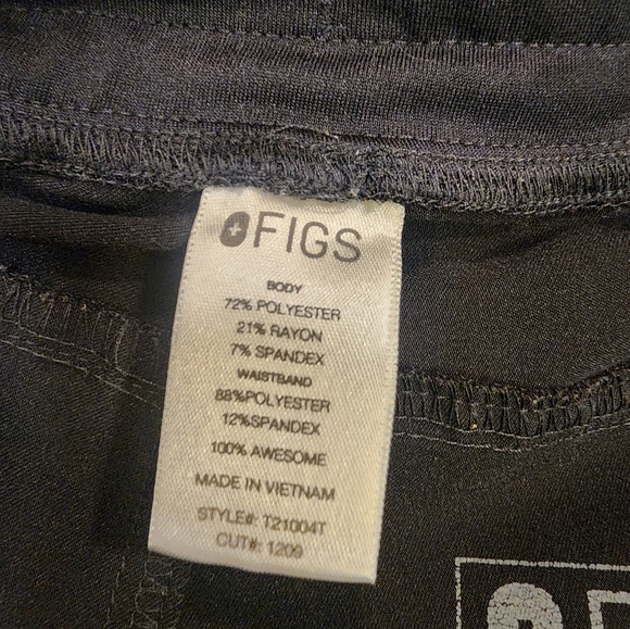 Figs Men's Black Pants - Picture 5 of 6